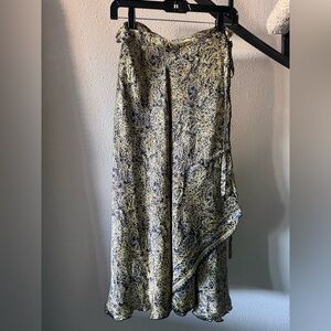Silk Batik Wrap Skirt